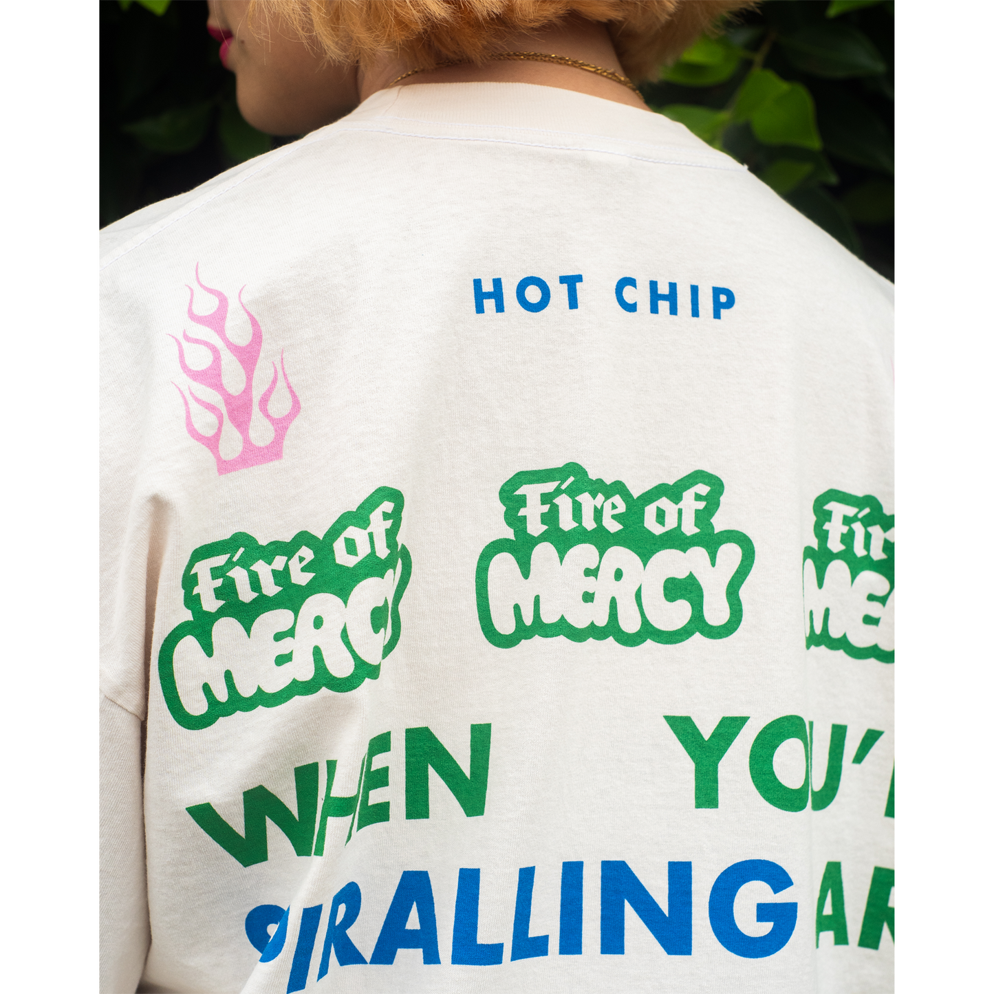 Fire of Mercy White T-shirt